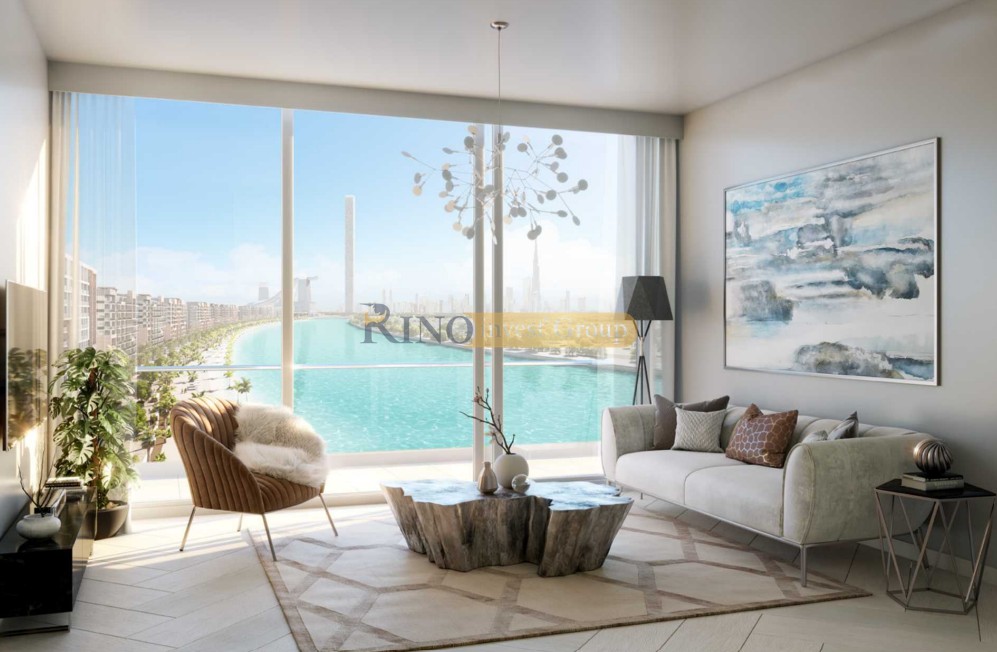 Crystal Lagoon View | Azizi Riviera Beachfront Tower A